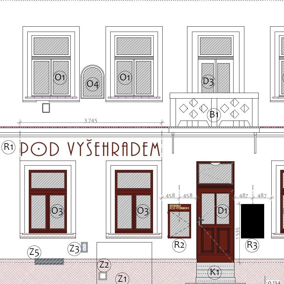 projekt Oprava fasády bytového domu