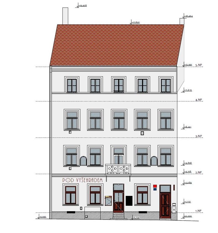 projekt Oprava fasády bytového domu