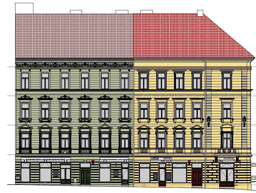 projekt Oprava fasády bytového domu