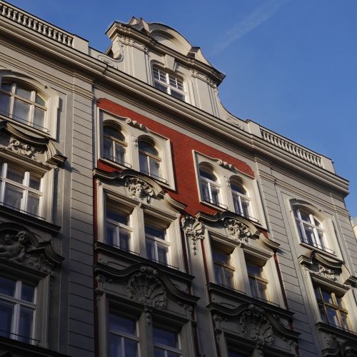 Oprava fasády bytového domu, Janovského