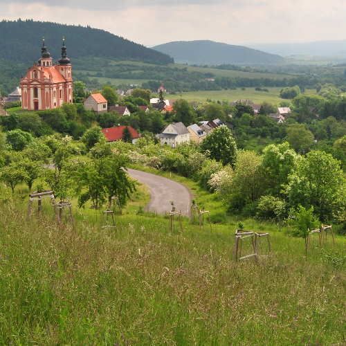Obnova sadu u křížové cesty, Valeč
